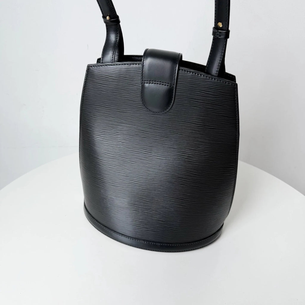 Louis Vuitton Cluny Epi Leather Black Shoulder Bag Crossbody Excellent