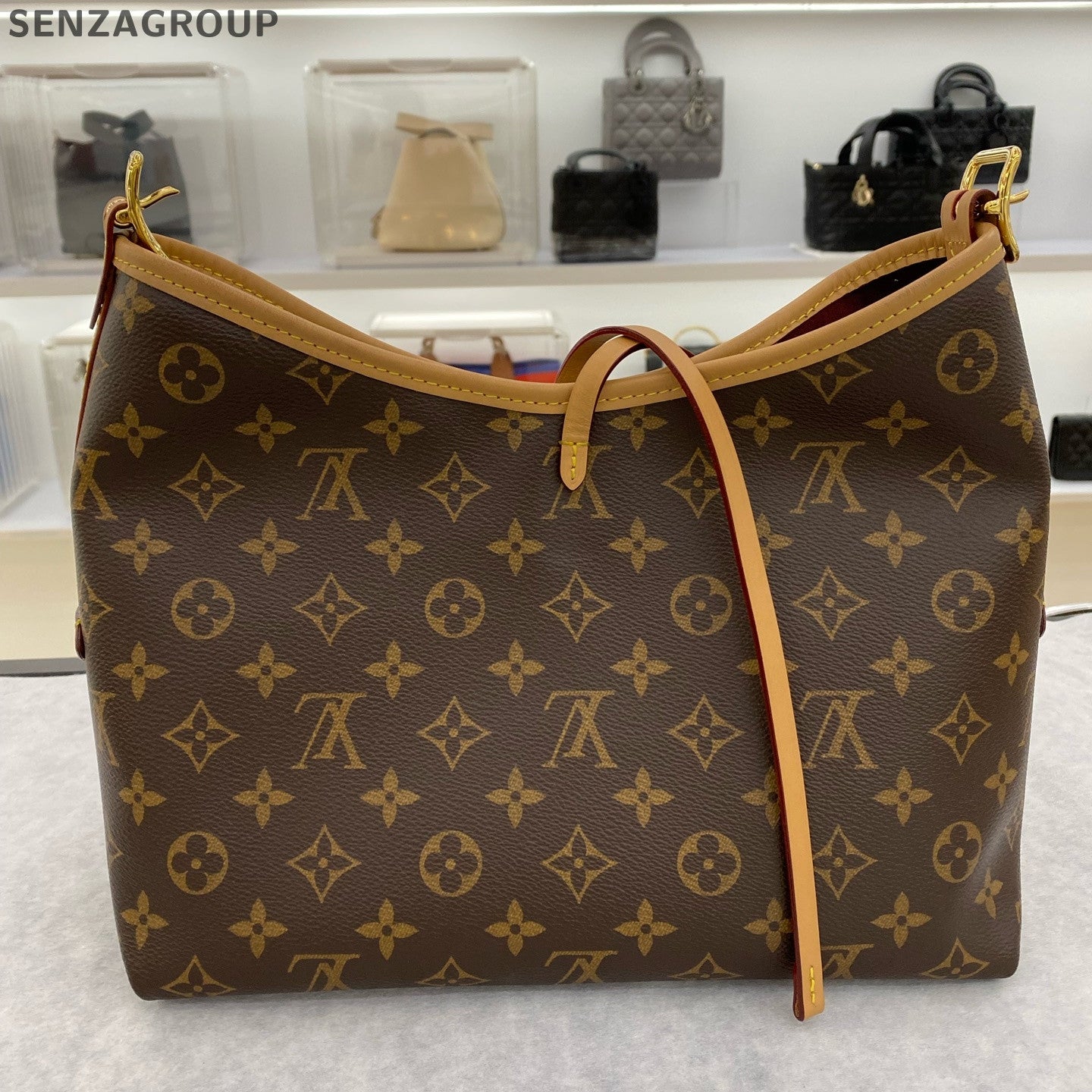 Louis Vuitton Carryall PM Monogram Coated Canvas Shoulder Crossbody Bag