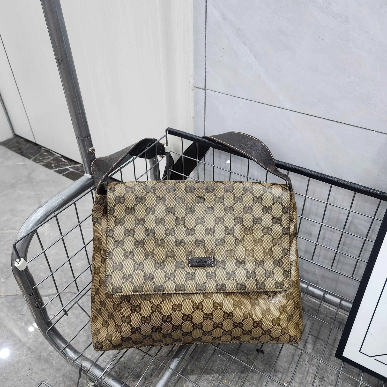 Gucci Crystal GG Canvas Shoulder Crossbody For Women