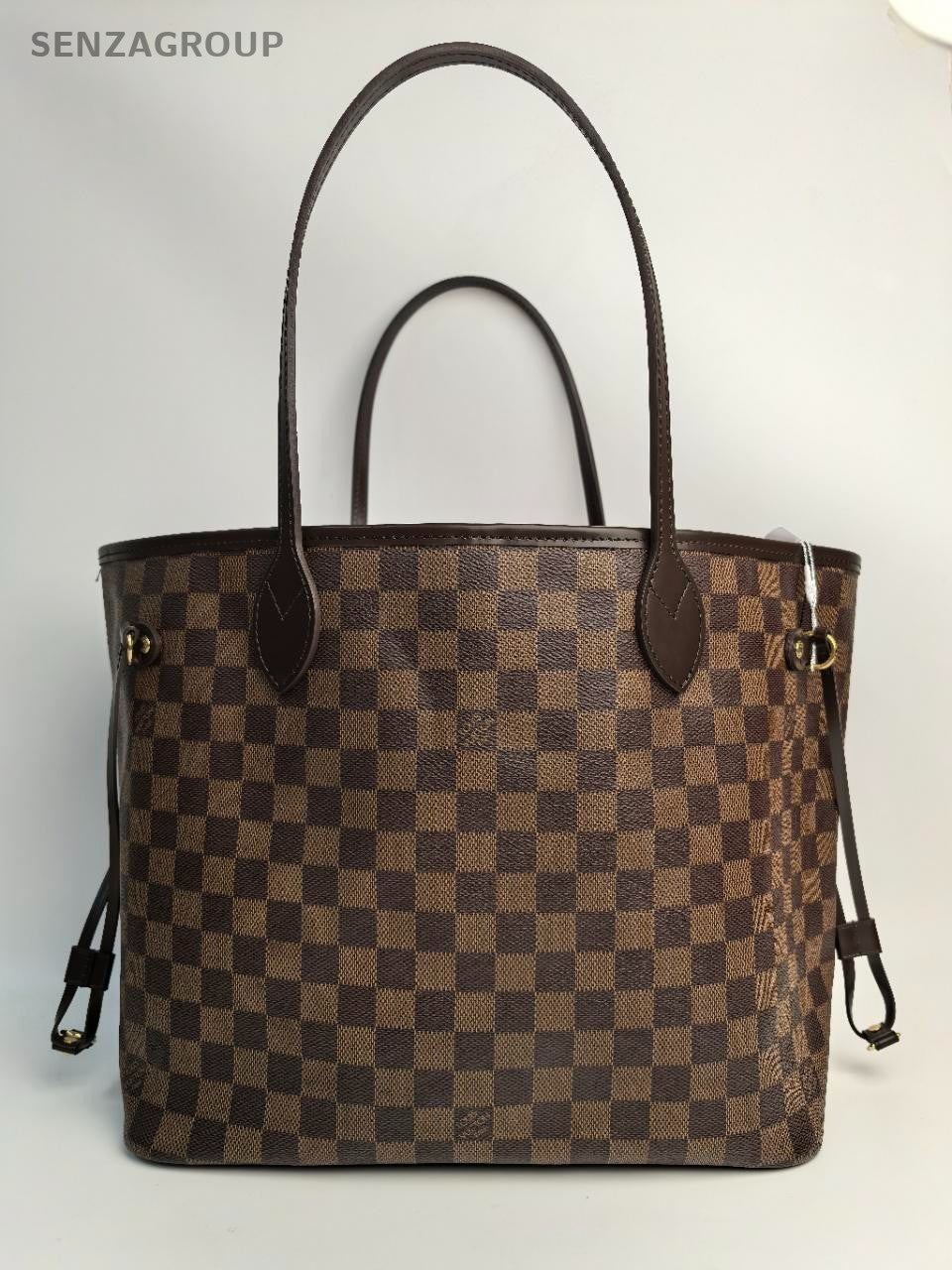 SJ0001 Louis Vuitton canvas Tote Bags neverfull mm size damier red capacity