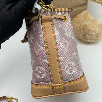 Louis Vuitton Monogram Noe Bucket Bag Pink Gold Hardware Women's