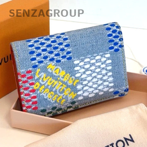 Louis Vuitton Card pack Denim Summer Limited Edition Colorful Chip Version