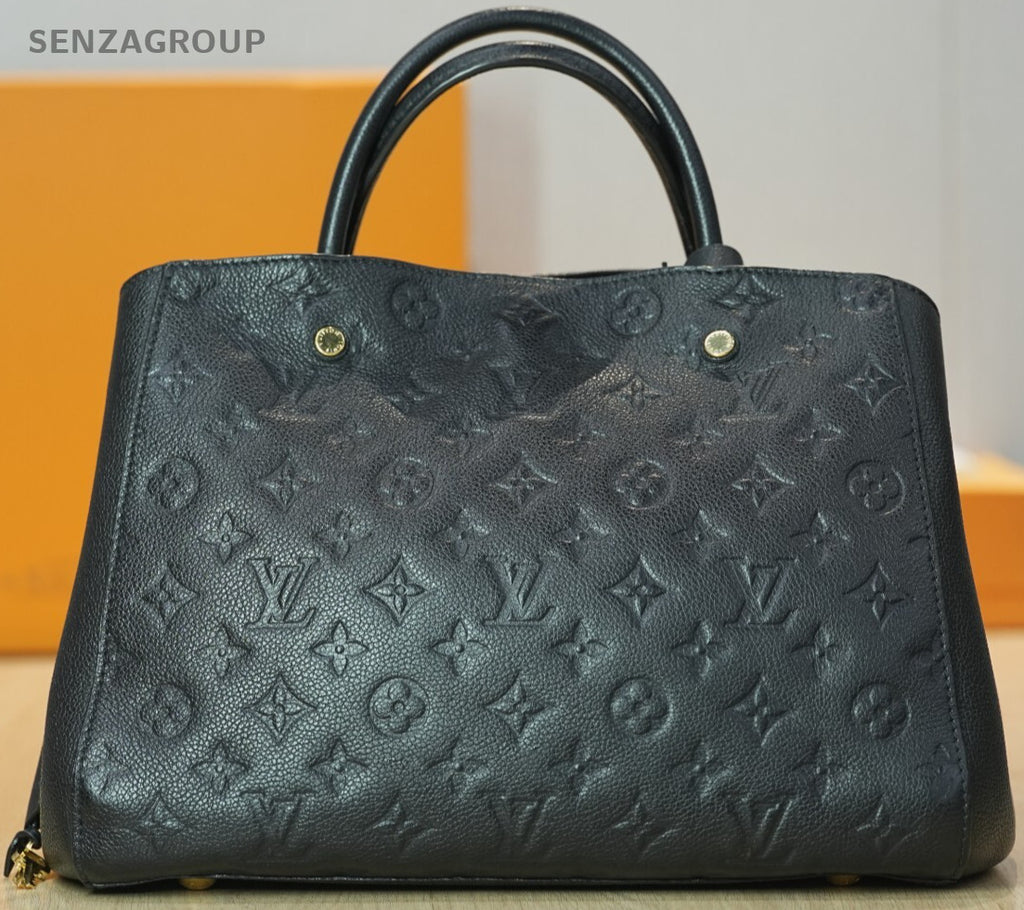 Louis Vuitton Monogram Empreinte Montaigne MM Shoulder Handbag