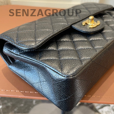 Chanel Classic Flap Small Black Caviar Quilted Chain Shoulder Bag