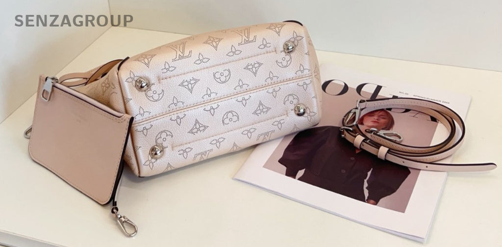 Louis Vuitton Hina PM Monogram Calfskin 2way Shoulder Handbag Women Pink