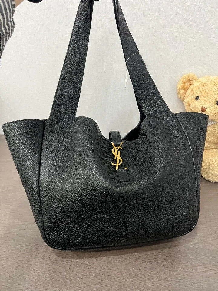 YSL Black Gold Bea Tote Bag For Women