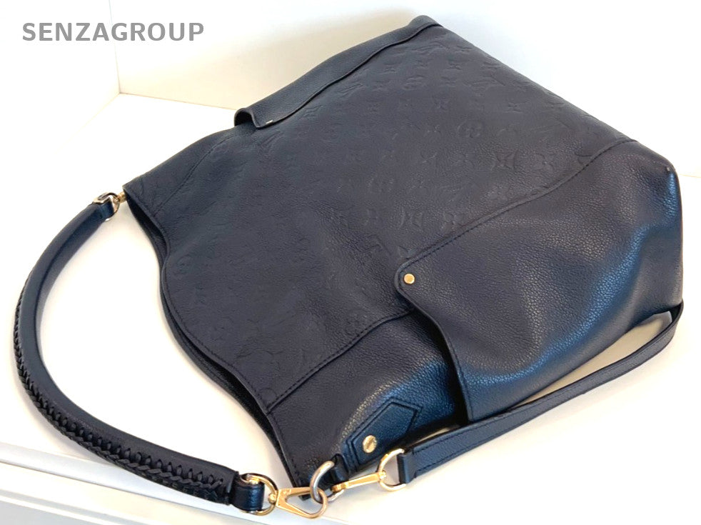 Louis Vuitton Melie Hobo Monogram Empreinte 2WAY Shoulder Handbag Black Gold
