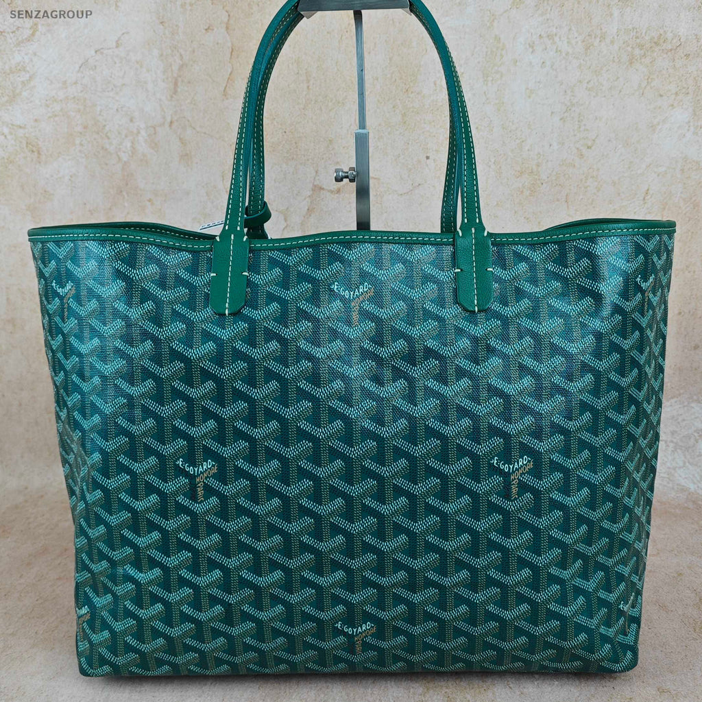 Goyard Green Silver Buckle Medium Tote Shoulder Bag Women Fashion