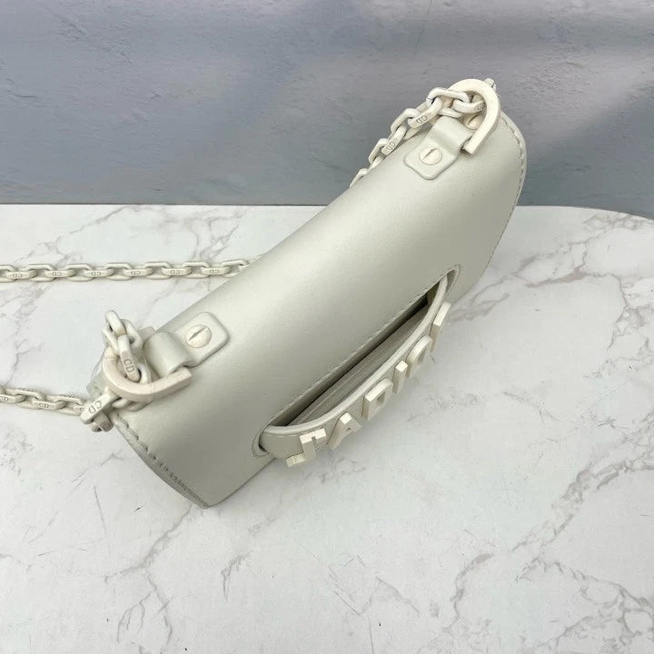 Authentic Dior J'adior Women's White Chain Shoulder Crossbody Bag