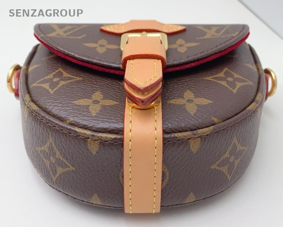 Louis Vuitton Micro Chantilly Mini Monogram Shoulder Bag Brown Gold Women