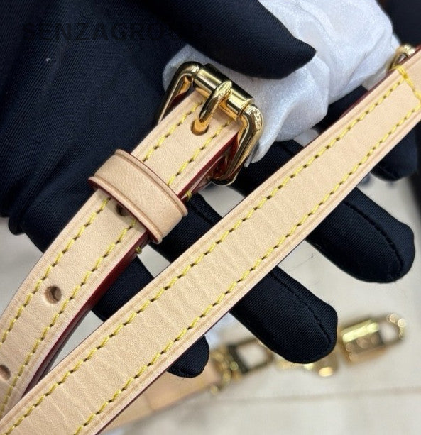 Louis Vuitton Monogram 2Way Top Handle Bag Crossbody Brown Gold Women Classic