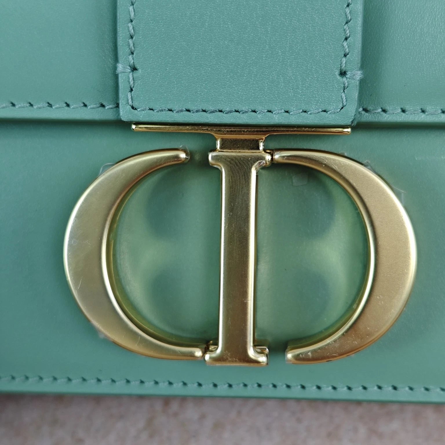 Dior Green Calfskin Montaigne30 Shoulder Crossbody Bag For Women