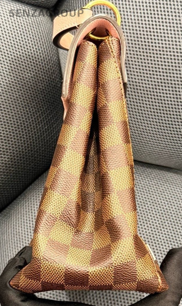 Louis Vuitton Clapton Backpack Pink Brown Gold Used Women Classic Designer
