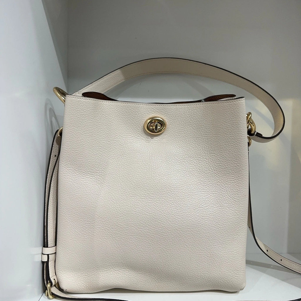 COACH Charlie 26 Polished Pebble Leather Bucket Bag For Women