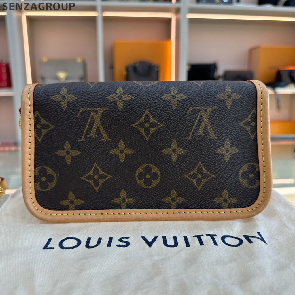 Louis Vuitton NANO Fagotti Monogram Shoulder Crossbody Bag Brown Classic Women