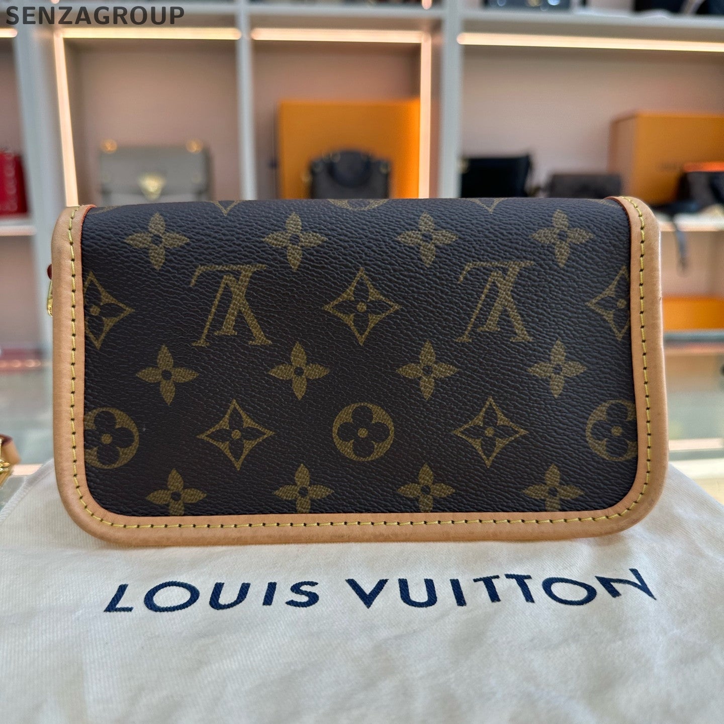 Louis Vuitton NANO Fagotti Monogram Shoulder Crossbody Bag Brown Classic Women