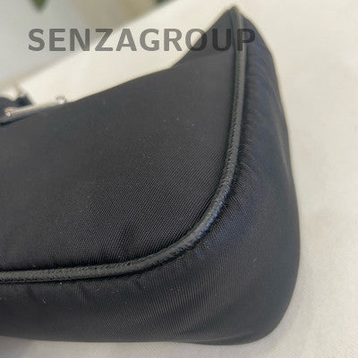 Prada Mini Chain Bag Black Silver Women Classic Shoulder Bag