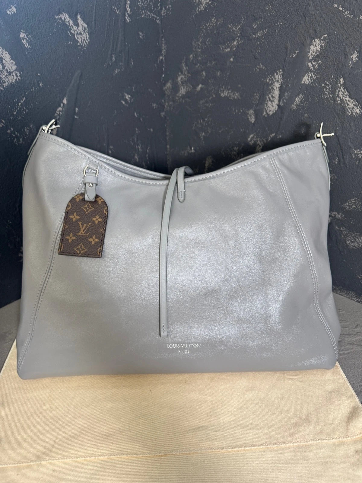Louis Vuitton Carryall Medium Tote Bag For Women Shark Grey