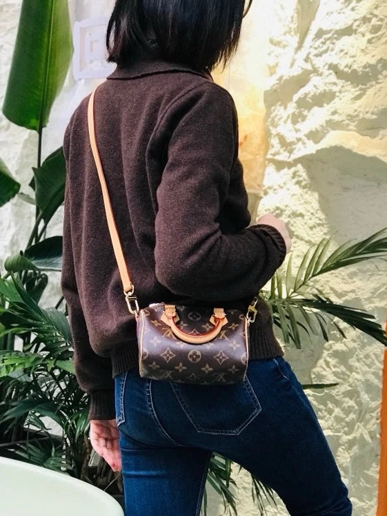 Louis Vuitton Speedy Nano Crossbody Handbag For Women