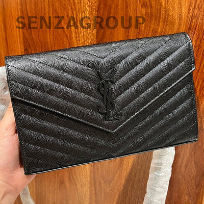 Yves Saint Laurent WOC So Black Chain Shoulder Crossbody Bag Women's Classic
