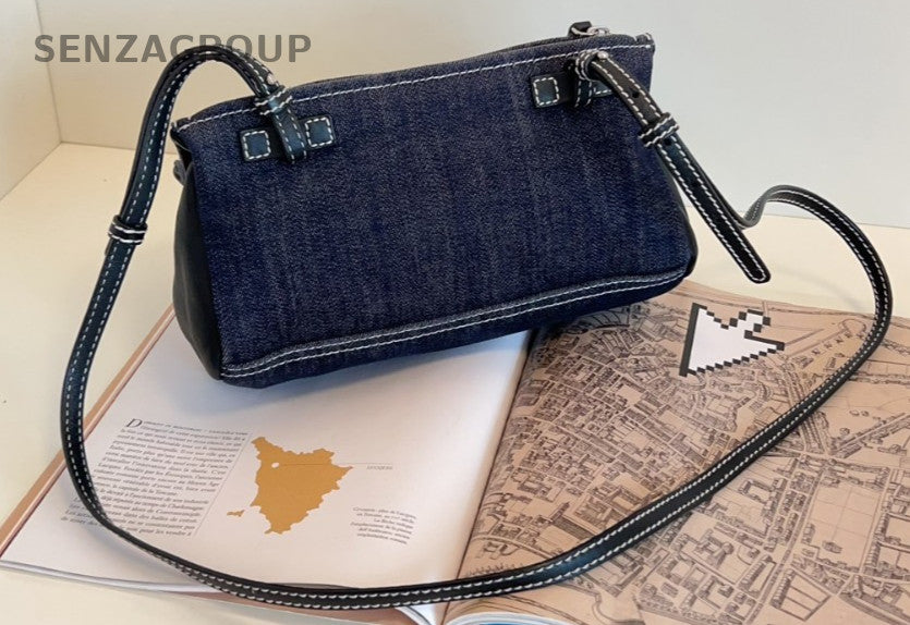 Givenchy Pandora Box Small Denim Crossbody Shoulder bag Women