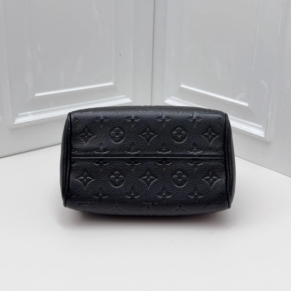 Louis Vuitton Speedy 20 Black Crossbody Top Handle Excellent