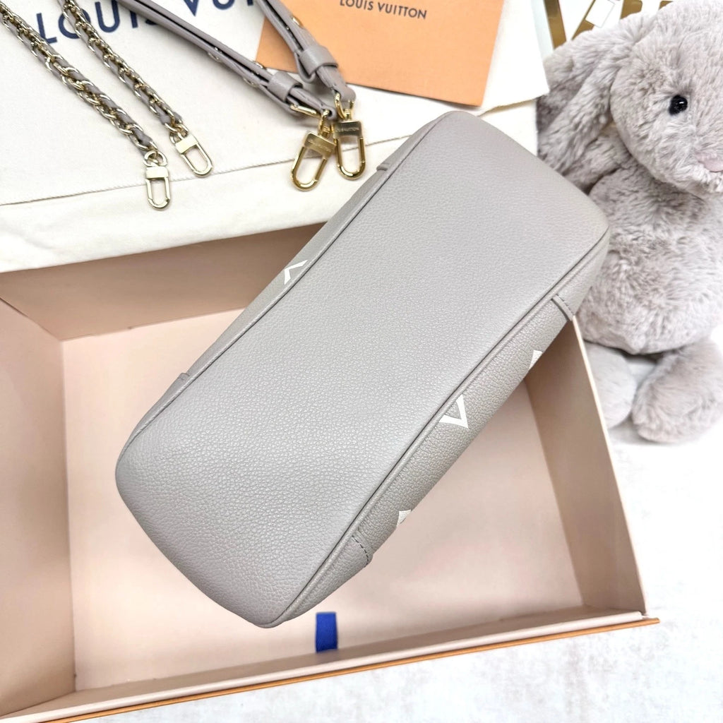 New Louis Vuitton Elephant Gray Ox Horn Leather Shoulder Bag For Women