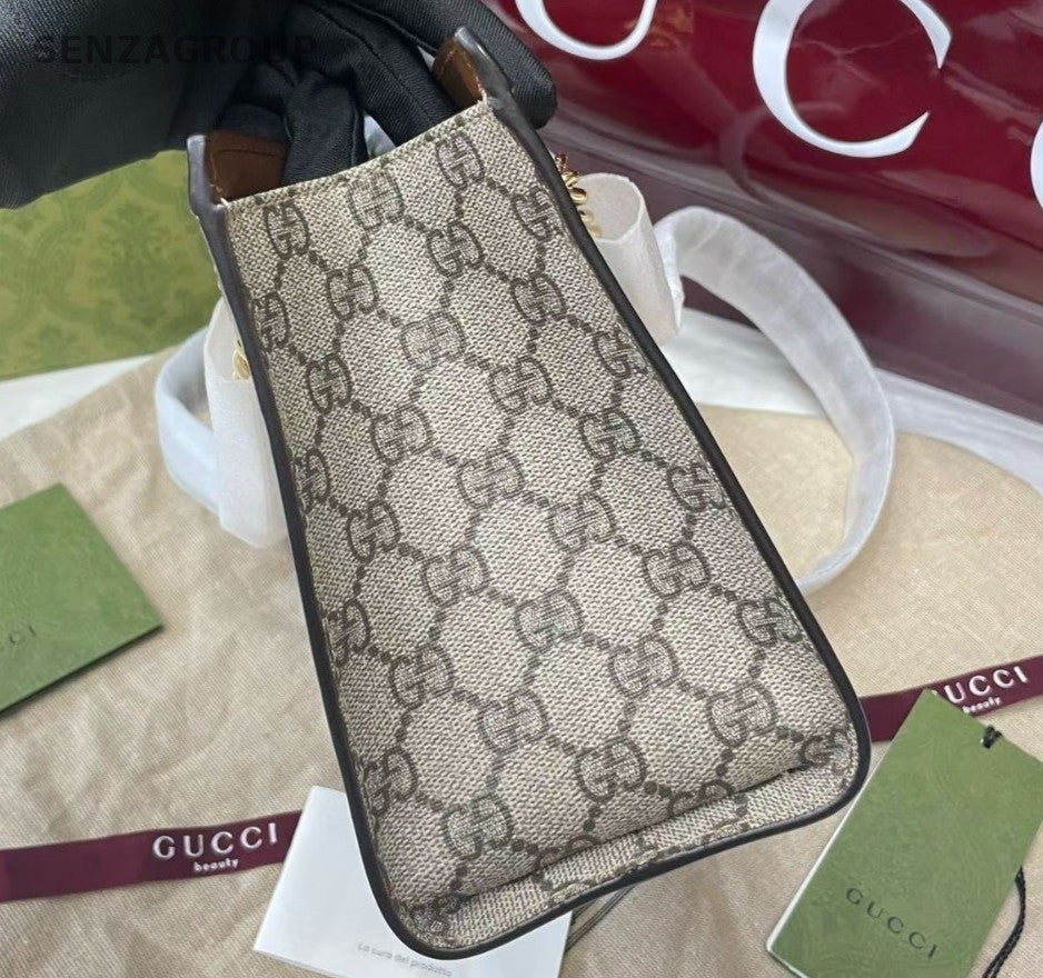 Gucci Padlock PM Shoulder Bag Brown Gold Used Women Classic