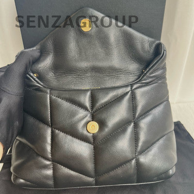 Saint Laurent Black Gold Mini Cloud Bag Chain Shoulder Bag Classic Women