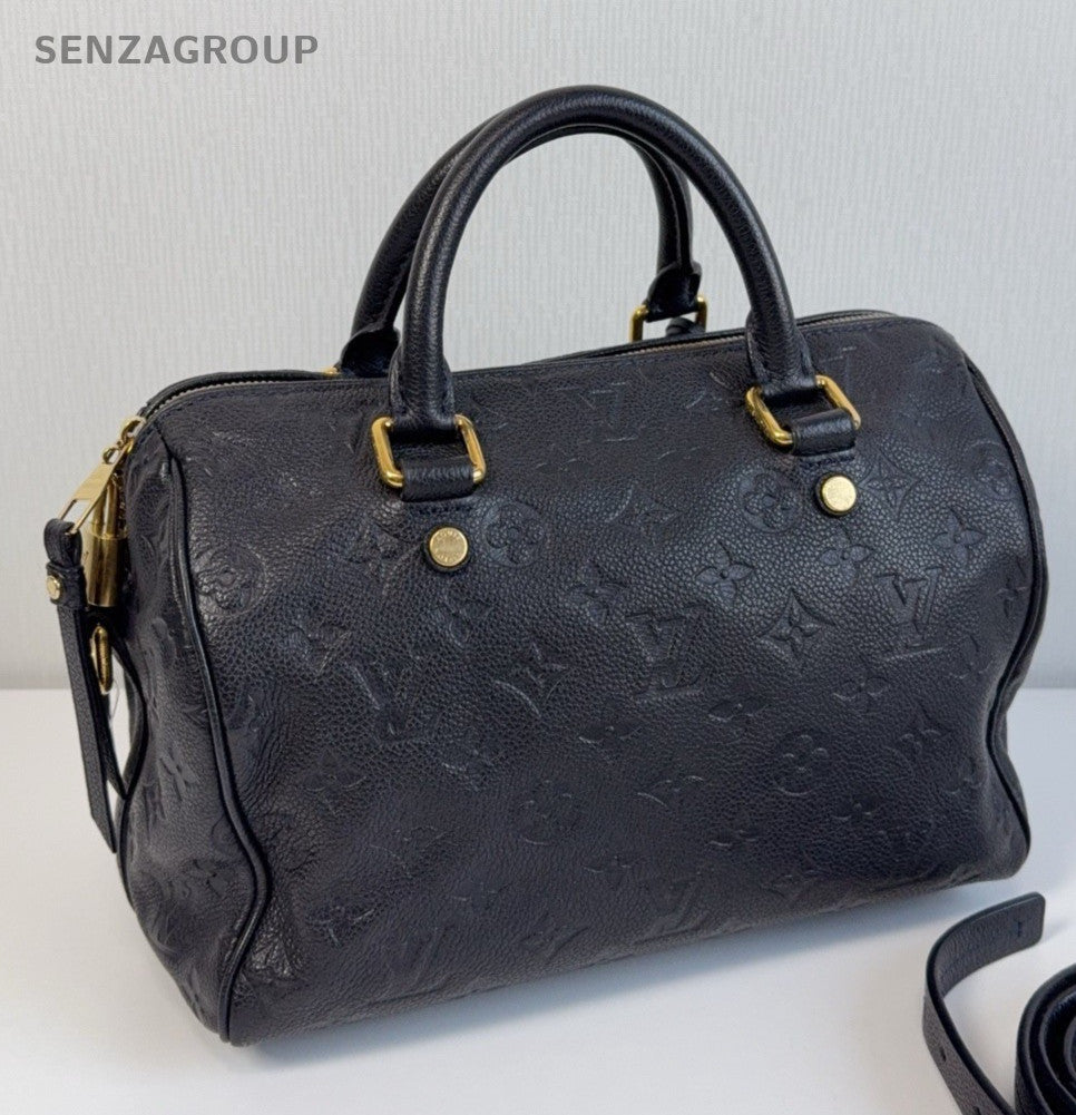 Louis Vuitton Speedy25 Monogram Top Handle Bag Crossbody Women