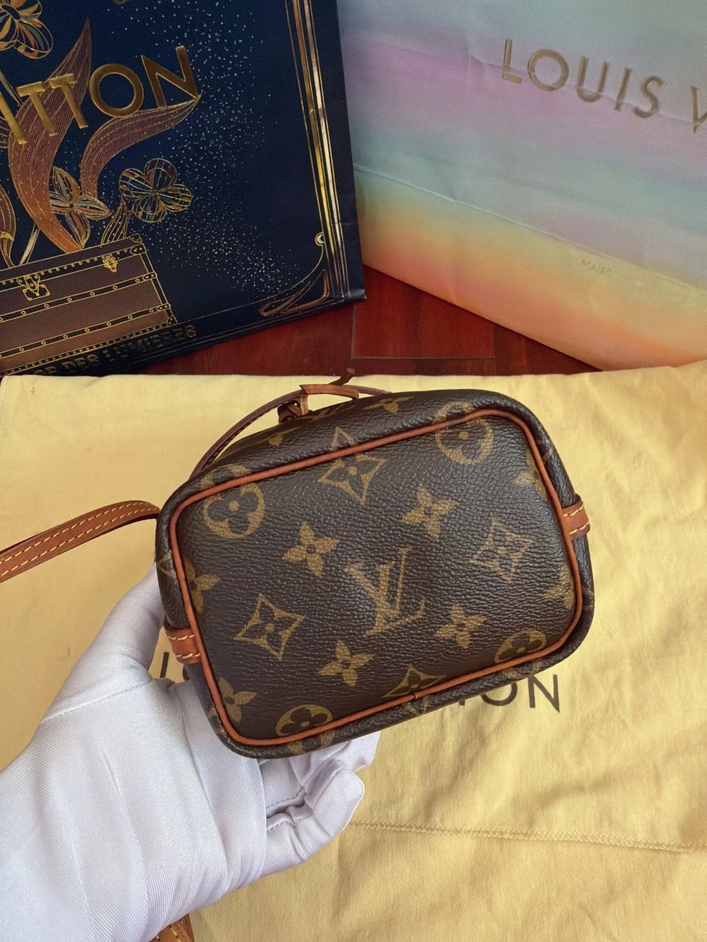 Louis Vuitton Noe Brown Shoulder Bag Crossbody Excellent
