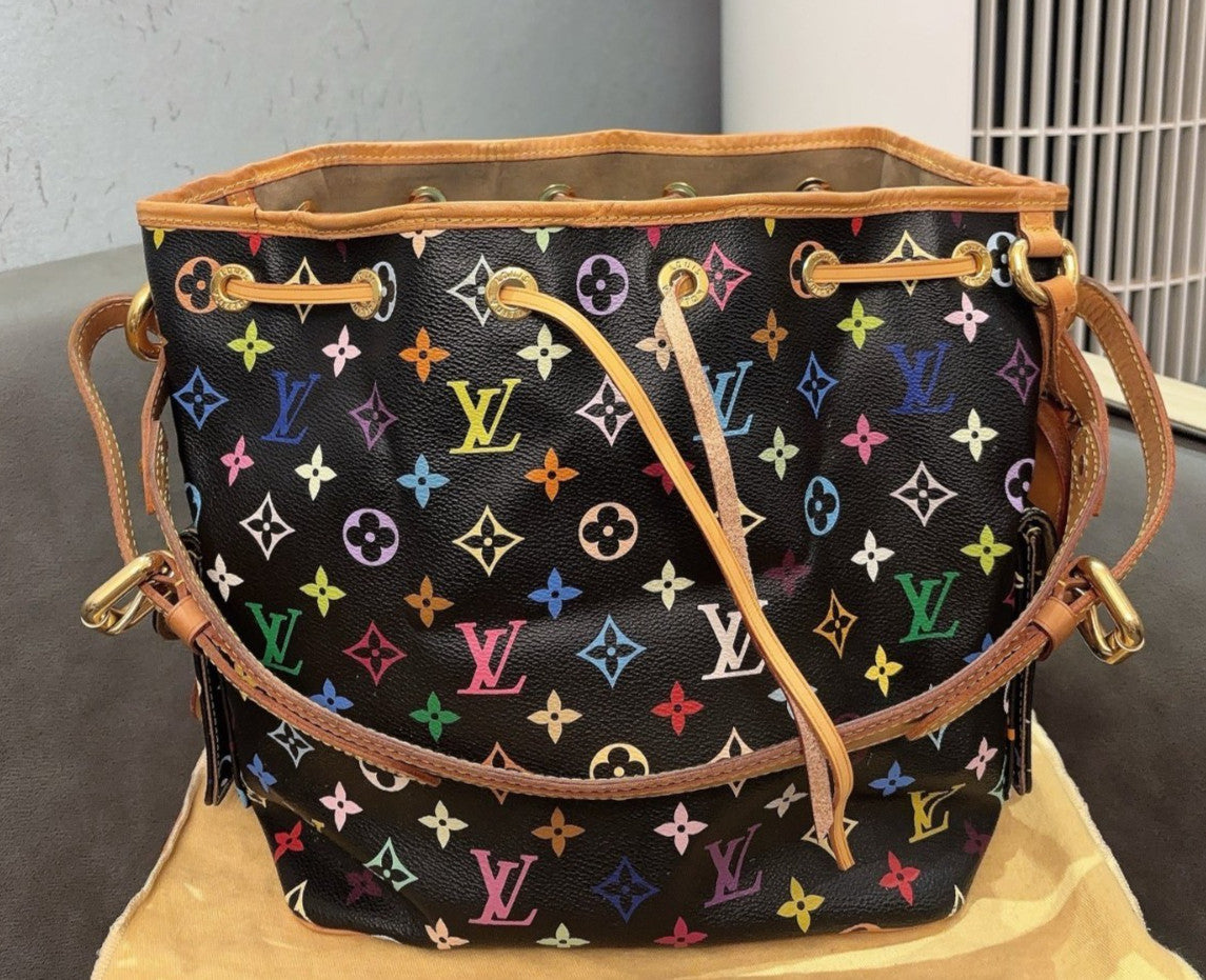 Louis Vuitton Petit Noe Monogram Bucket Drawtring Shoulder bag Women