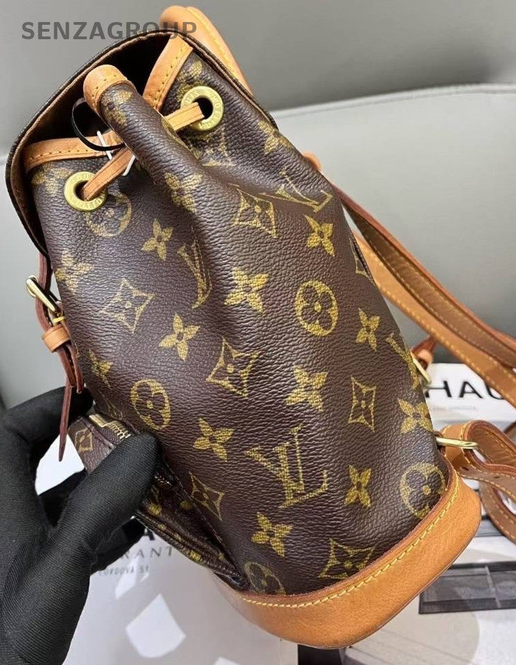 Louis Vuitton Backpack PM Monogram Drawstring Shoulder bag Vintage