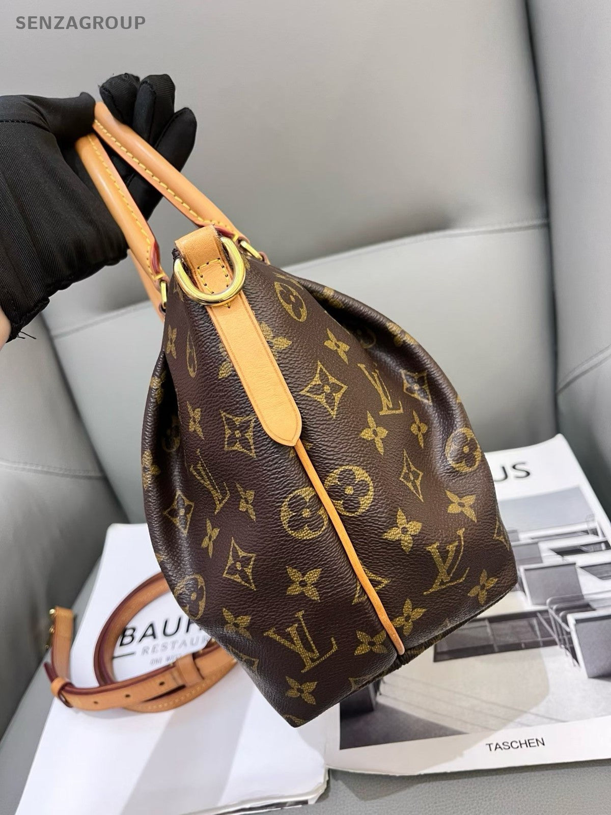 Louis Vuitton Vintage Turenne PM Monogram 2way Shoulder Handbag Brown Classic