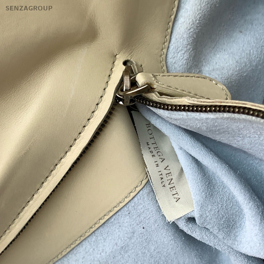 Bottega Veneta Tote Top Handle Shoulder Bag Rare Beige Women