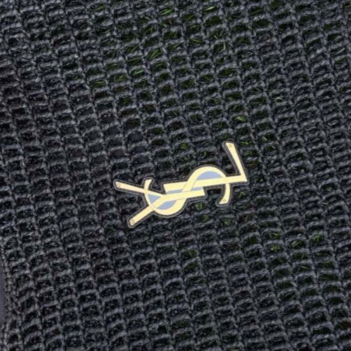 Saint Laurent Oxalis Tote Shoulder Bag Black Gold Used Women Fashion Classic
