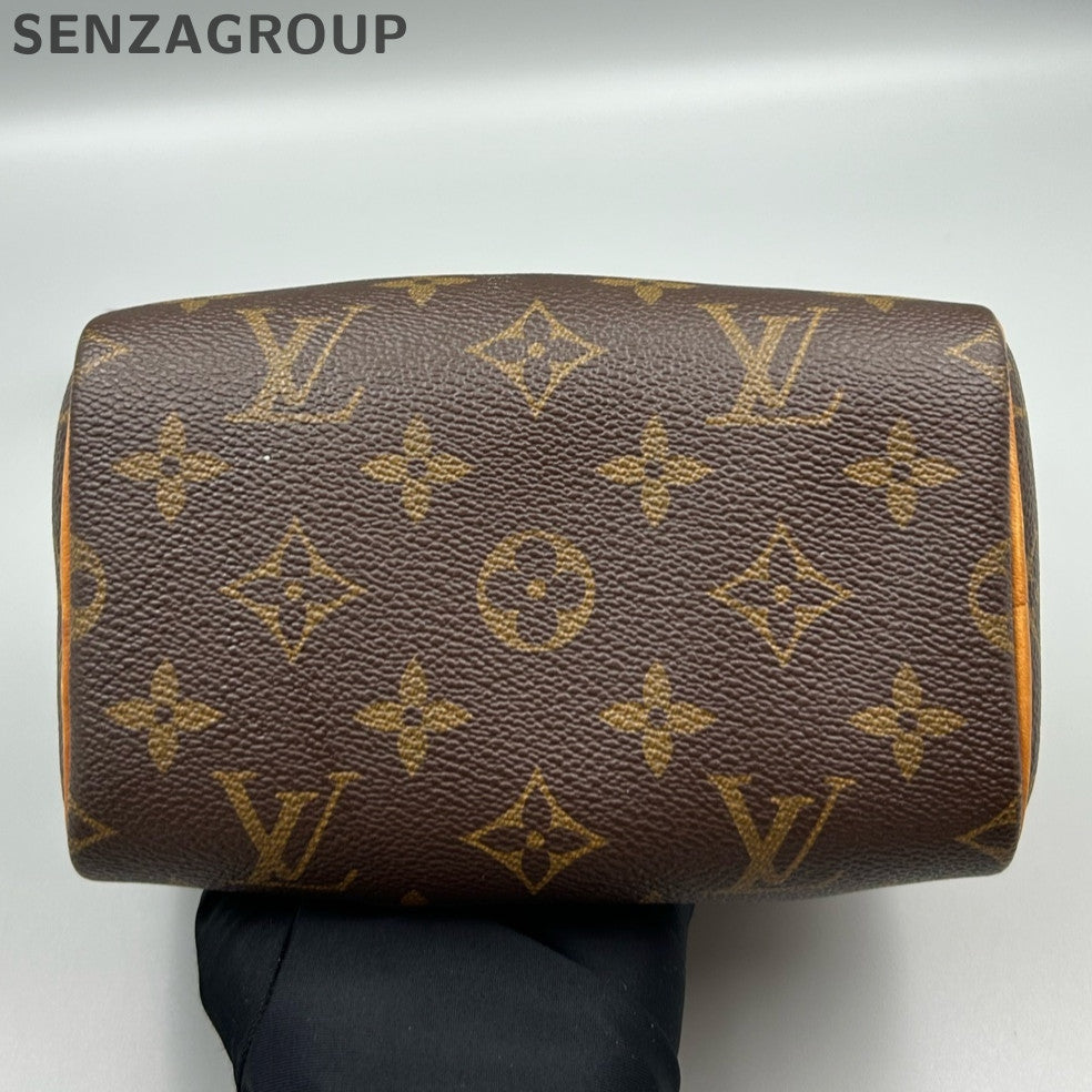 Louis Vuitton Speedy Nano Monogram Brown Women's Classic Handbag