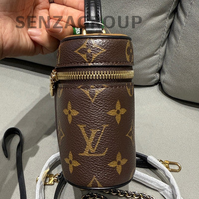 Louis Vuitton Vanity Chain Pouch Crossbody Bag - Brown & Gold Women's Fashion