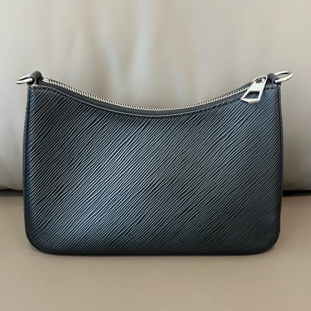 Louis Vuitton Marelle Epi Leather Black Crossbody Handbag Excellent