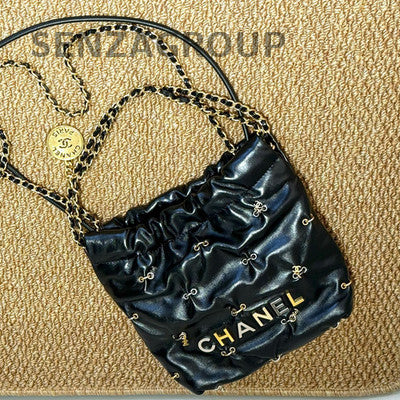 Chanel 22 Bag Mini Trash Bag Chain Shoulder Crossbody Bag Women