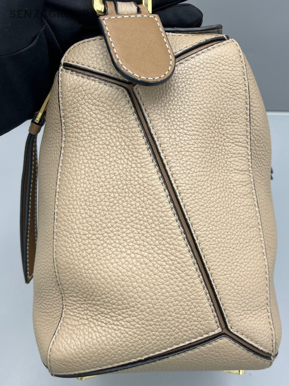 LOEWE Puzzle MM Shoulder Crossbody Bag Sand Women
