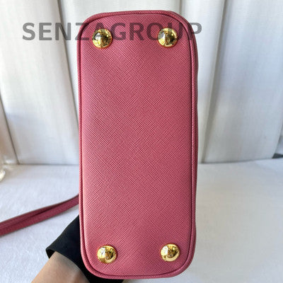 Prada Mini Saffiano Galleria Bag in Pink Gold - Classic & Fashionable