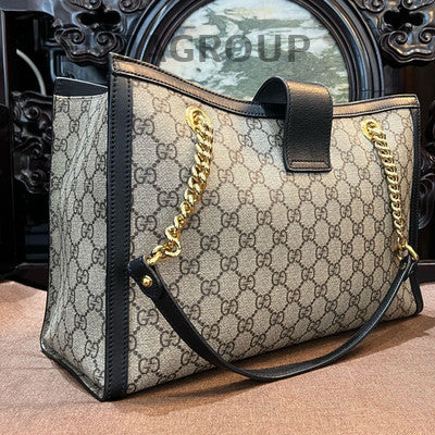 Gucci Padlock Medium GG Monogram Chain Shoulder Bag - Women's Classic