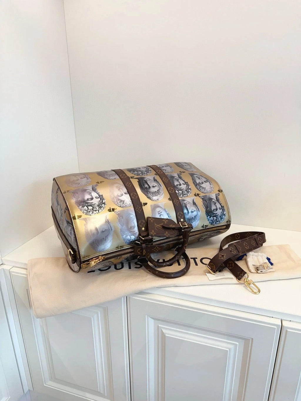 Louis Vuitton x Fornasetti Limited Keepall45 Travel Bag Women