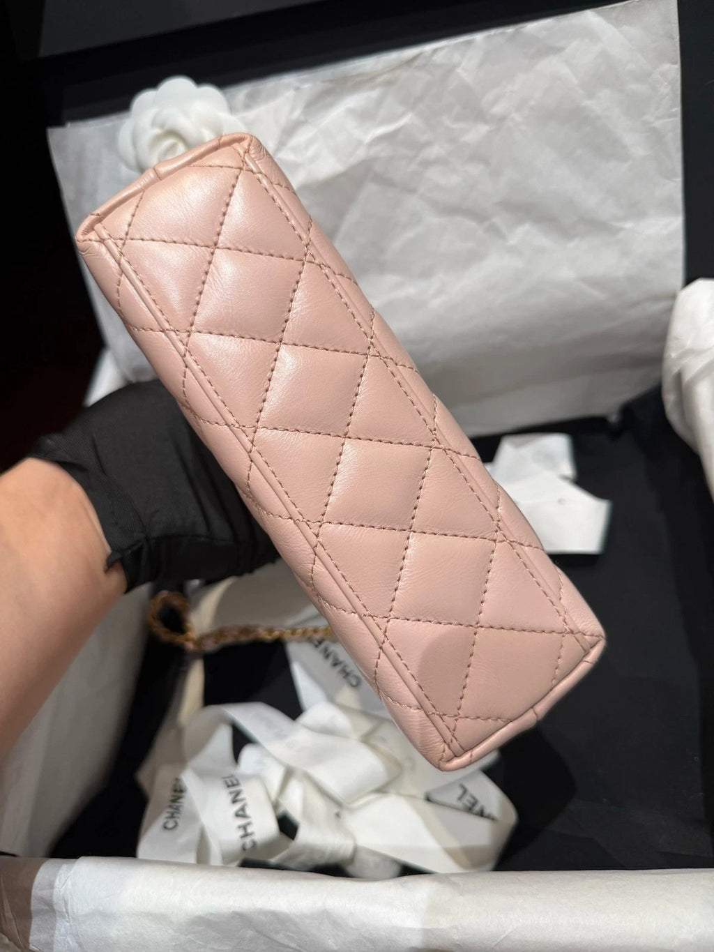 Chanel Kelly Large Sakura Pink Top Handle Bag For Women
