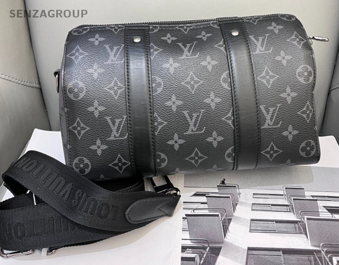 Louis Vuitton keepall27 Monogram Handbag Shoulder Bag Black
