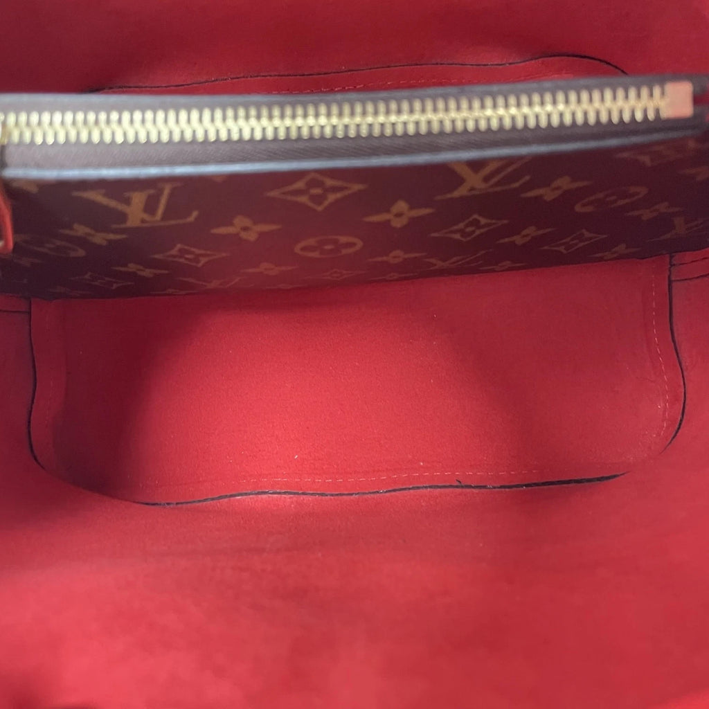 Louis Vuitton Neonoe Monogram Canvas Medium Red Bucket Bag For Women