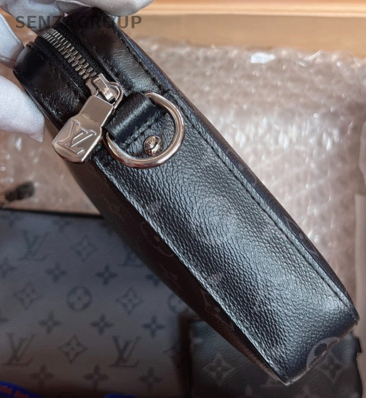 Louis Vuitton Trio Black Monogram Shoulder bag Crossbody Almost Brand NEW