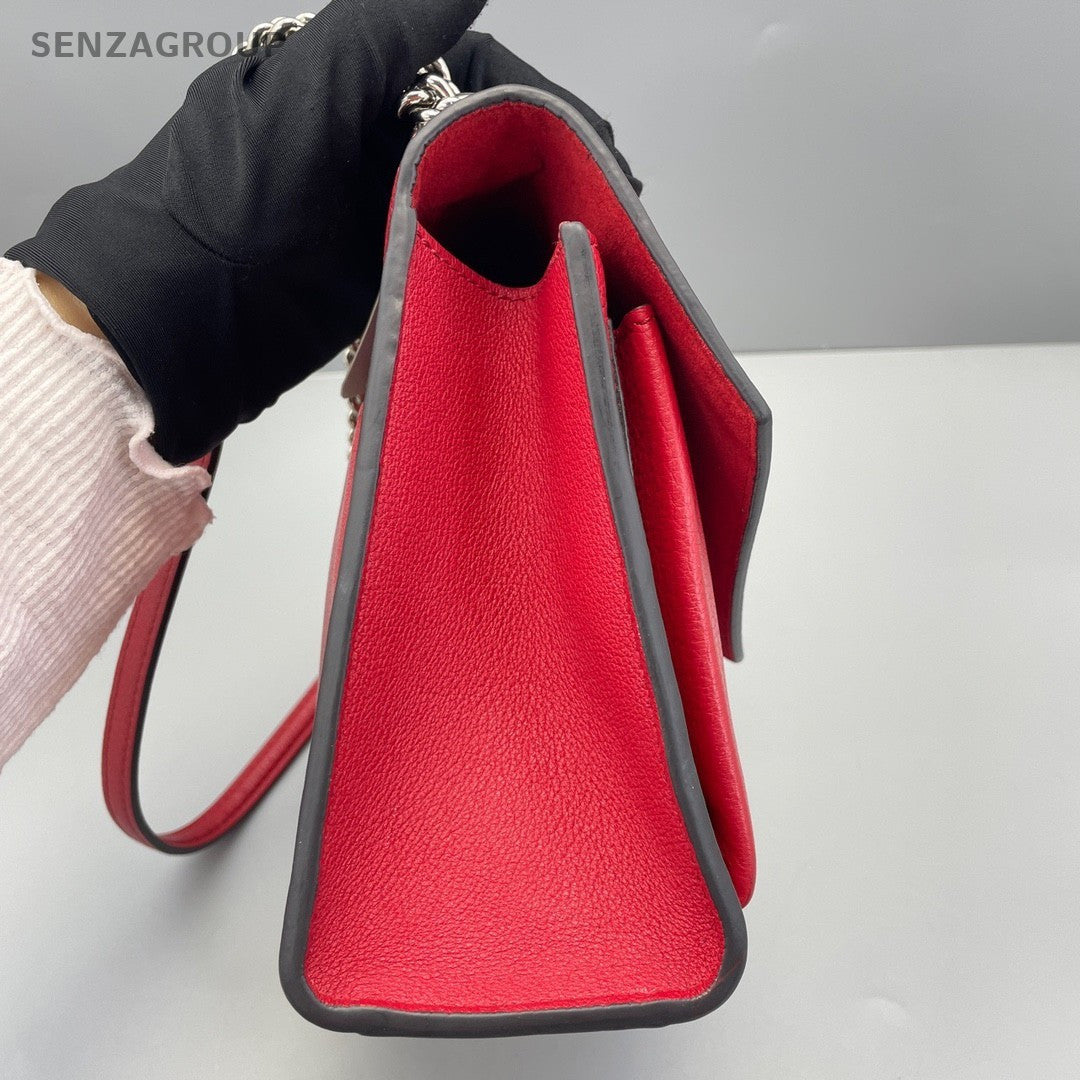 Louis Vuitton Lockme MM Chain Strap Shoulder bag Red Women
