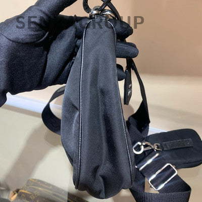 Prada Re-Edition 2000 Nylon Black Silver Chain Shoulder Crossbody Bag
